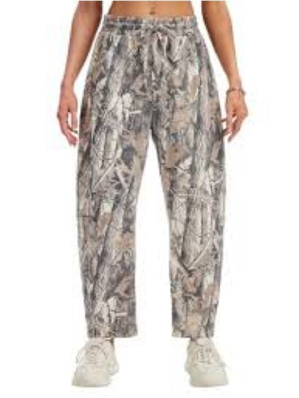 Hollister Camouflage Print Jogger Pants - Gray Beige